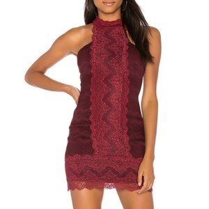 Free People Natasha Lace Mini Dress